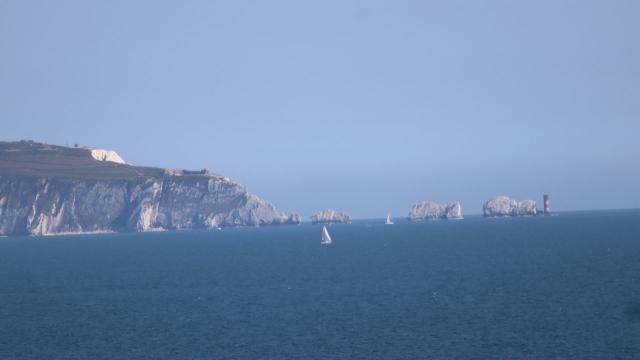 Blick auf die Isle of Wright