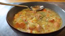 Kartoffelsuppe mit Wurststücken