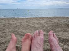 Viele Füße aus Malaga