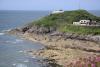 Mumbles Strand und Leuchtturm